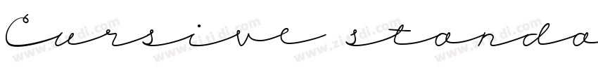 Cursive standard字体转换
